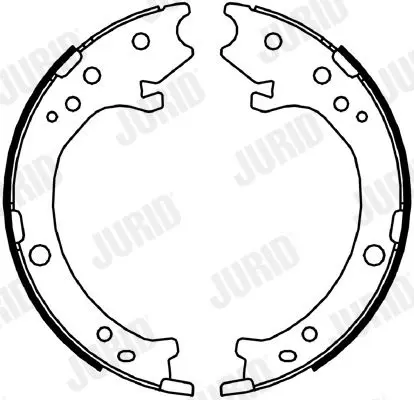 Handler.Part Brake shoe set, parking brake JURID 362637J 1