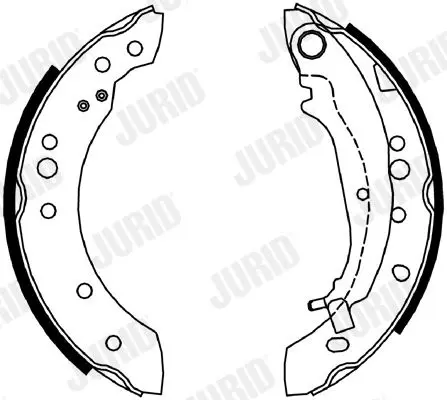 Handler.Part Brake shoe set JURID 362642J 1