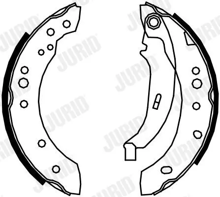 Handler.Part Brake shoe set JURID 362649J 1