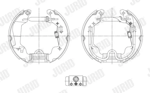 Handler.Part Brake shoe set JURID 381432J 1