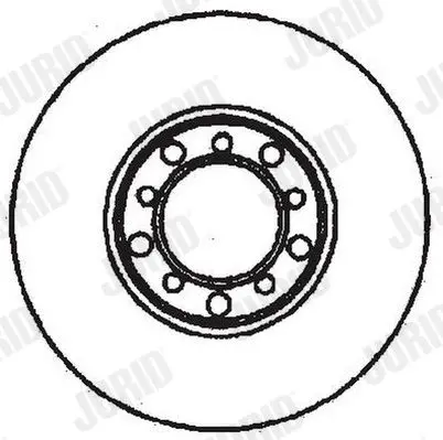 Handler.Part Brake disc JURID 561102JC 1