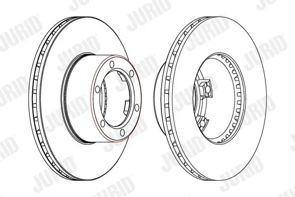 Handler.Part Brake disc JURID 561254JC 2