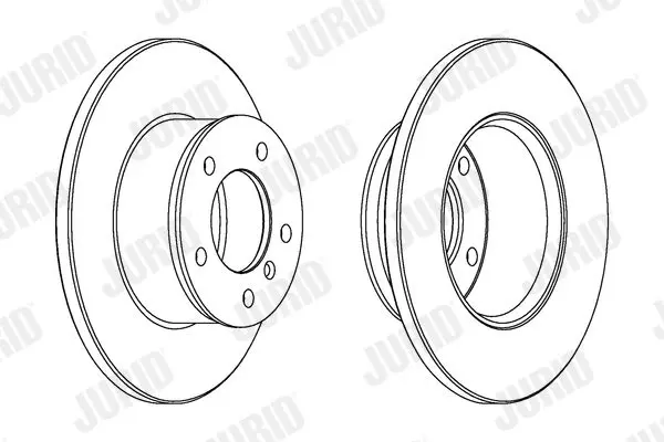 Handler.Part Brake disc JURID 561283J 1