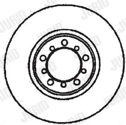 Handler.Part Brake disc JURID 561283J 2