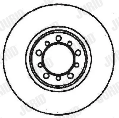 Handler.Part Brake disc JURID 561453JC 2