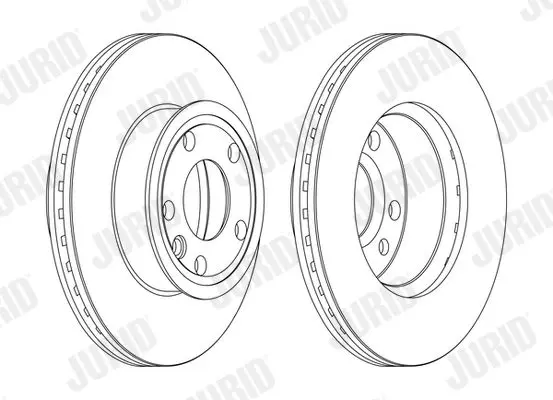 Handler.Part Brake disc JURID 561610JC 2