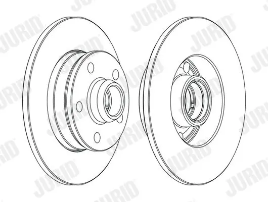 Handler.Part Brake disc JURID 561620JC 2