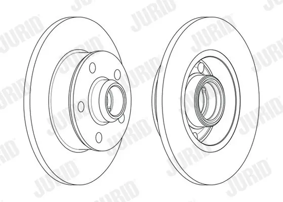 Handler.Part Brake disc JURID 561620JC 3