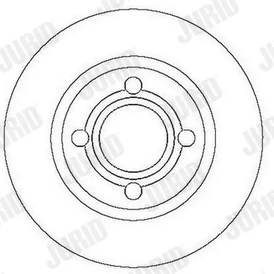 Handler.Part Brake disc JURID 561689JC 2