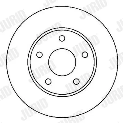 Handler.Part Brake disc JURID 561950JC 2