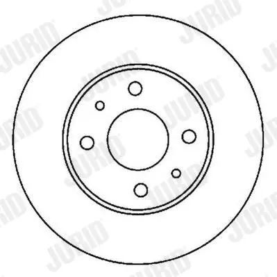 Handler.Part Brake disc JURID 562024JC 2