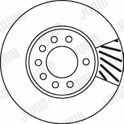 Handler.Part Brake disc JURID 562070JC 2