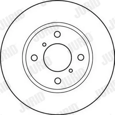 Handler.Part Brake disc JURID 562124JC 2