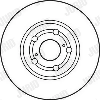 Handler.Part Brake disc JURID 562125JC 2