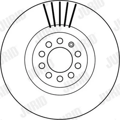 Handler.Part Brake disc JURID 562132JC 2