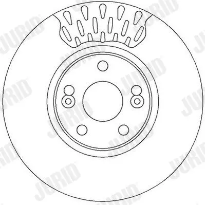 Handler.Part Brake disc JURID 562150JC 2