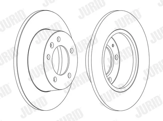 Handler.Part Brake disc JURID 562164JC 2