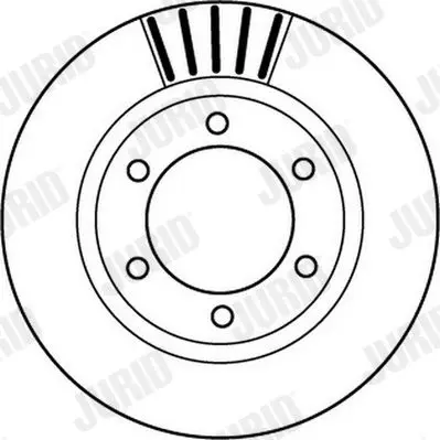 Handler.Part Brake disc JURID 562168JC 2