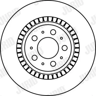 Handler.Part Brake disc JURID 562218JC 2