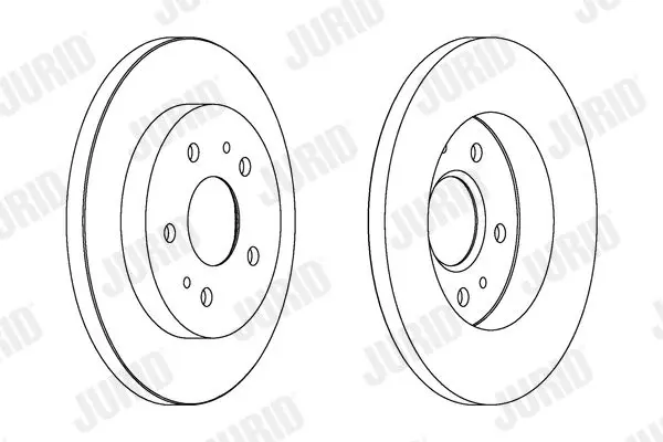 Handler.Part Brake disc JURID 562291JC 1