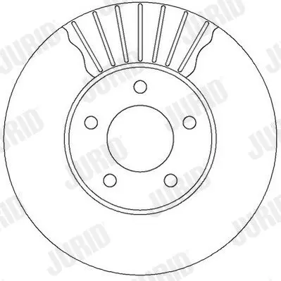 Handler.Part Brake disc JURID 562292JC 2