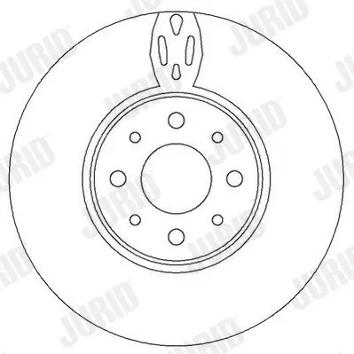 Handler.Part Brake disc JURID 562295JC 2