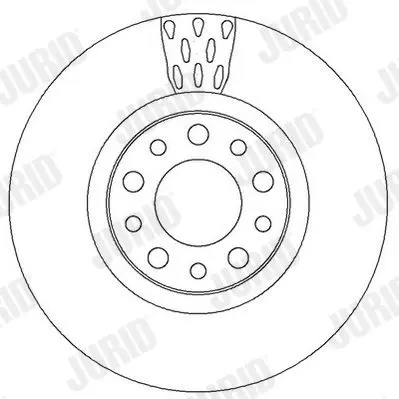 Handler.Part Brake disc JURID 562299JC 2