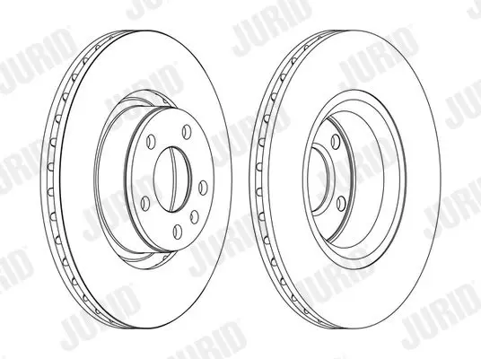 Handler.Part Brake disc JURID 562271JC 2