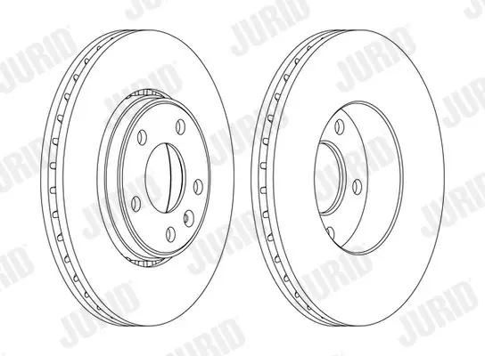 Handler.Part Brake disc JURID 562241JC 2