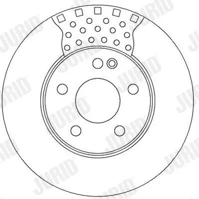 Handler.Part Brake disc JURID 562314JC 2