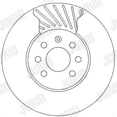 Handler.Part Brake disc JURID 562315JC 2