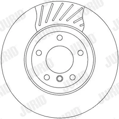 Handler.Part Brake disc JURID 562318JC 2