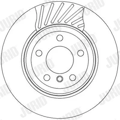 Handler.Part Brake disc JURID 562327JC 2