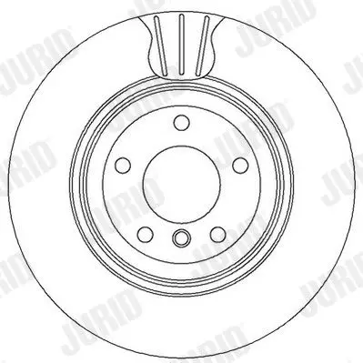 Handler.Part Brake disc JURID 562334JC 2