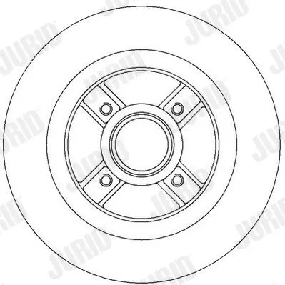 Handler.Part Brake disc JURID 562368JC 3