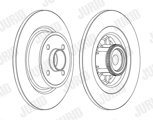 Handler.Part Brake disc JURID 562368JC 2