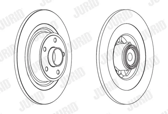 Handler.Part Brake disc JURID 562375J 2