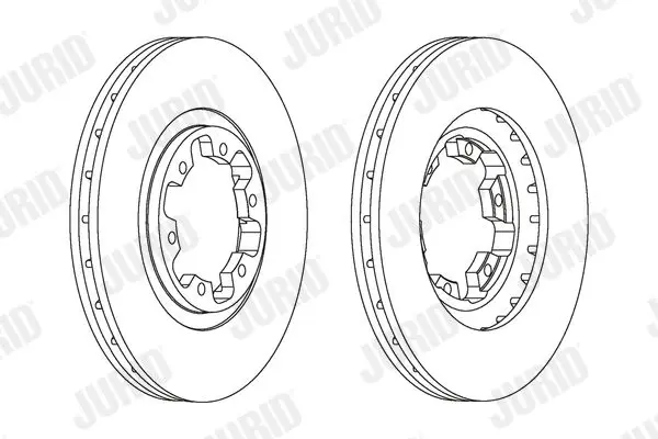 Handler.Part Brake disc JURID 562388JC 2