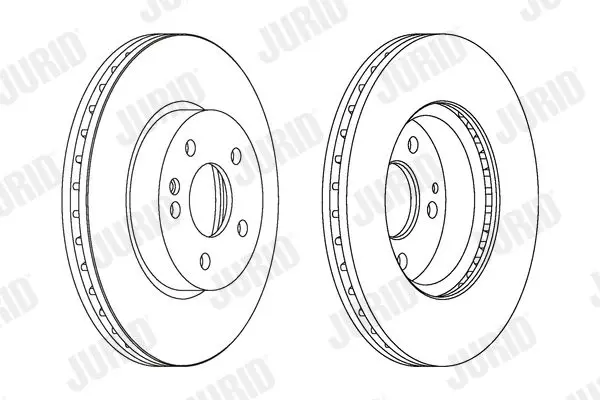 Handler.Part Brake disc JURID 562392JC 2