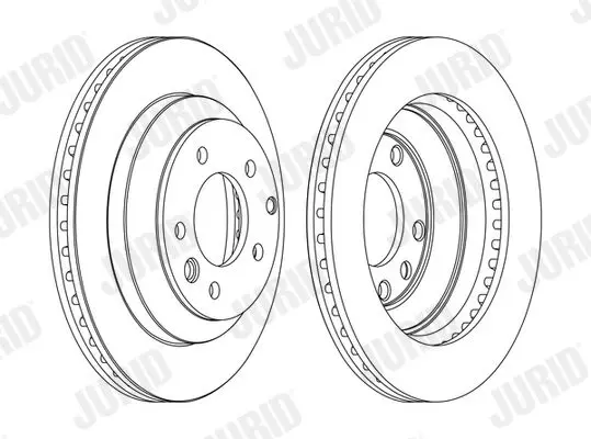 Handler.Part Brake disc JURID 562393JC 2