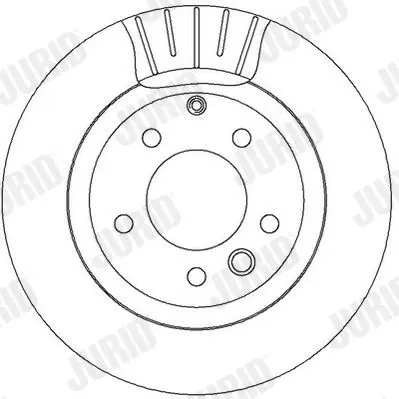 Handler.Part Brake disc JURID 562393JC 3