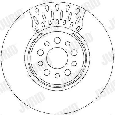 Handler.Part Brake disc JURID 562394JC 2