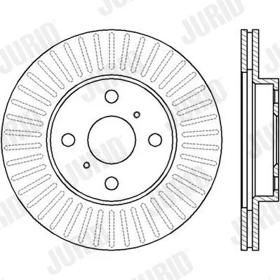 Handler.Part Brake disc JURID 562409JC 2