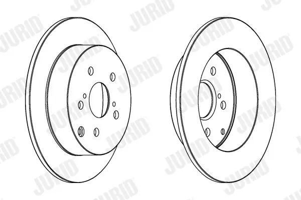 Handler.Part Brake disc JURID 562415JC 1