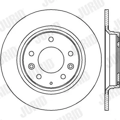 Handler.Part Brake disc JURID 562416JC 2