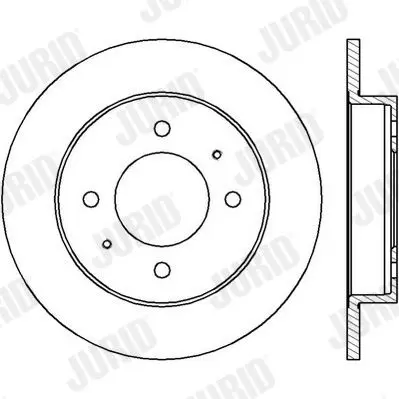 Handler.Part Brake disc JURID 562419JC 1