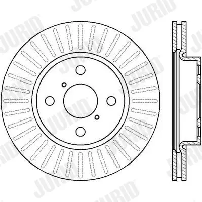 Handler.Part Brake disc JURID 562421JC 1