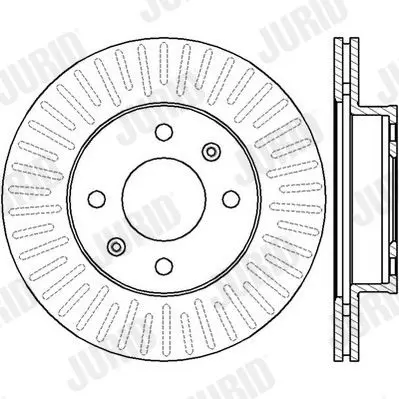 Handler.Part Brake disc JURID 562428JC 2