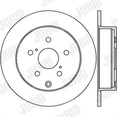 Handler.Part Brake disc JURID 562431JC 1