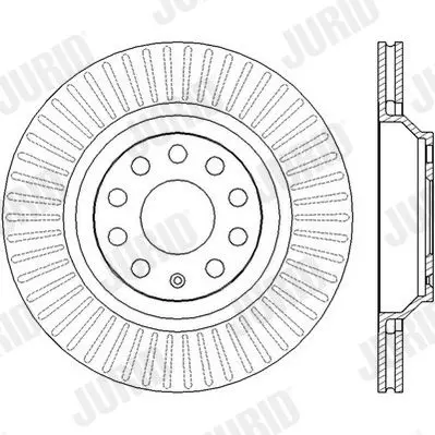 Handler.Part Brake disc JURID 562432JC 2